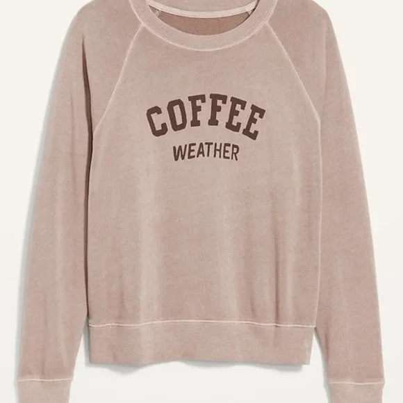 Vintage Style Cozy Soft-Washed Fleece Crew-Neck Sweatshirt Women's XS - Picture 5 of 5